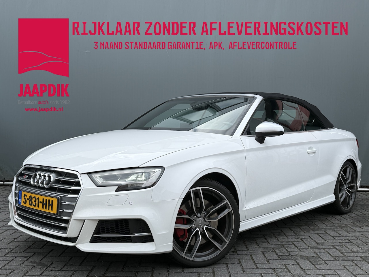 Audi A3 Cabriolet - BWJ 2017 2.0 TFSI 310 PK S3 quattro Pro Line Plus | NIEUW BINNEN! | B&O | RS ZETELS | STOE - AutoWereld.nl