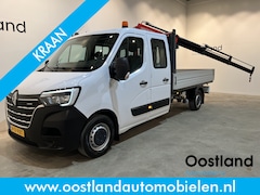 Renault Master - 2.3 dCi 145 PK L3 Open Laadbak / Fassi Kraan / Euro 6 / Airco / Trekhaak / Cruise Control