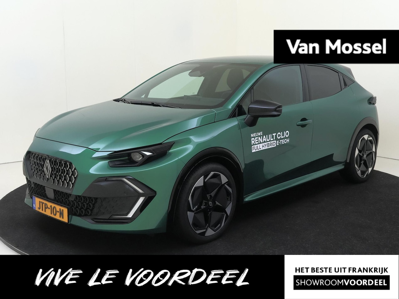 Renault Clio - 1.8 Hybrid 160 PK techno | Automaat | pack première | vert absolu - AutoWereld.nl