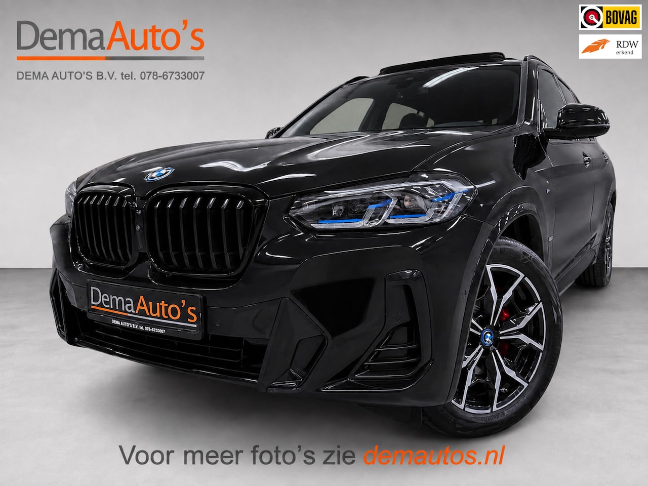 BMW X3 - XDrive30e M-SPORT PANO/LEDER/H-UP/360CAM/M-STOELEN/SFEERVERL/CARPLAY/// - AutoWereld.nl
