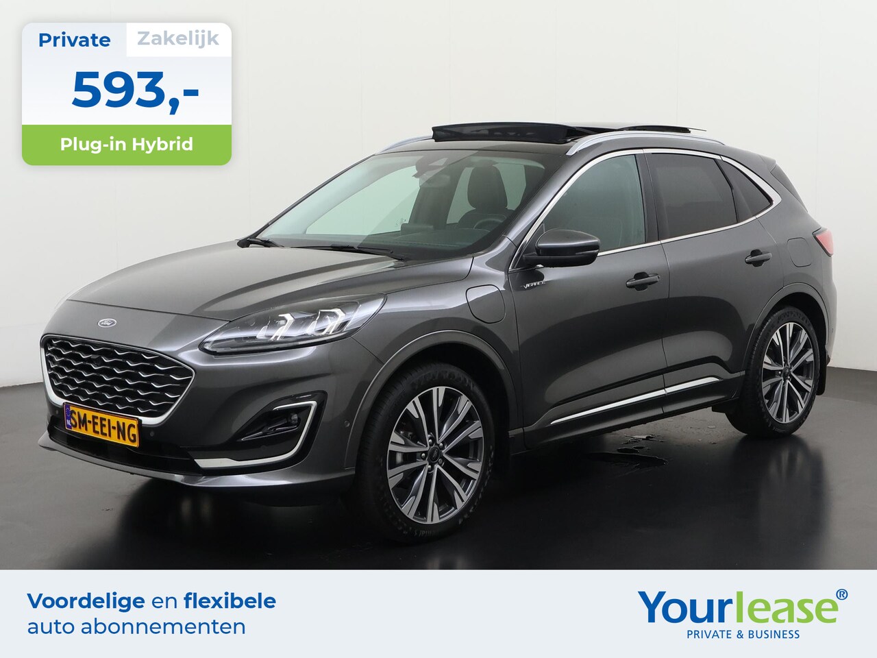 Ford Kuga - 2.5 PHEV Vignale | All-in 593,- Private Lease | Direct uit voorraad - AutoWereld.nl