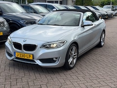 BMW 2-serie Cabrio - 220i Luxury / Trekhaak / Half Leder / Navigatie / Parkeerhulp achter / 17'' / Stoelverwarm