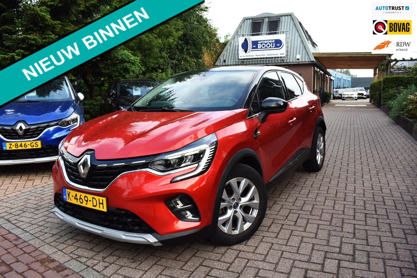 Renault Captur - 1.6 E-Tech Plug-in Hybrid 160 Intens AUTOM/CRUISE/NAVI/AIRCO ECC/CAMERA/BLUETOOTH/NL AUTO/ - AutoWereld.nl