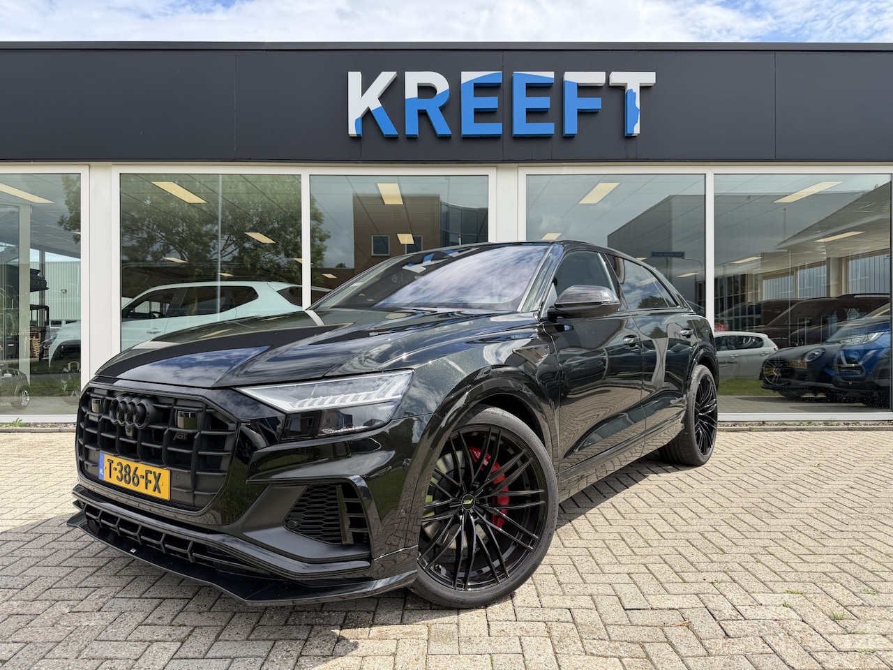 Audi Q8 - 60 TFSI e quattro Pro Line S Competition Dark Olive | ABT - AutoWereld.nl