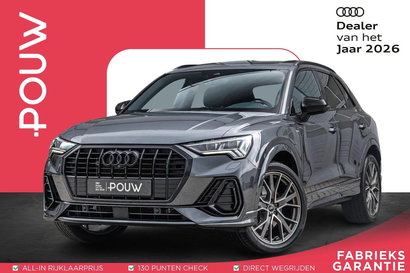 Audi Q3 - 45 TFSIe 245pk S edition | Adaptief onderstel | Panoramadak | Trekhaak | SONOS | Matrix LE - AutoWereld.nl