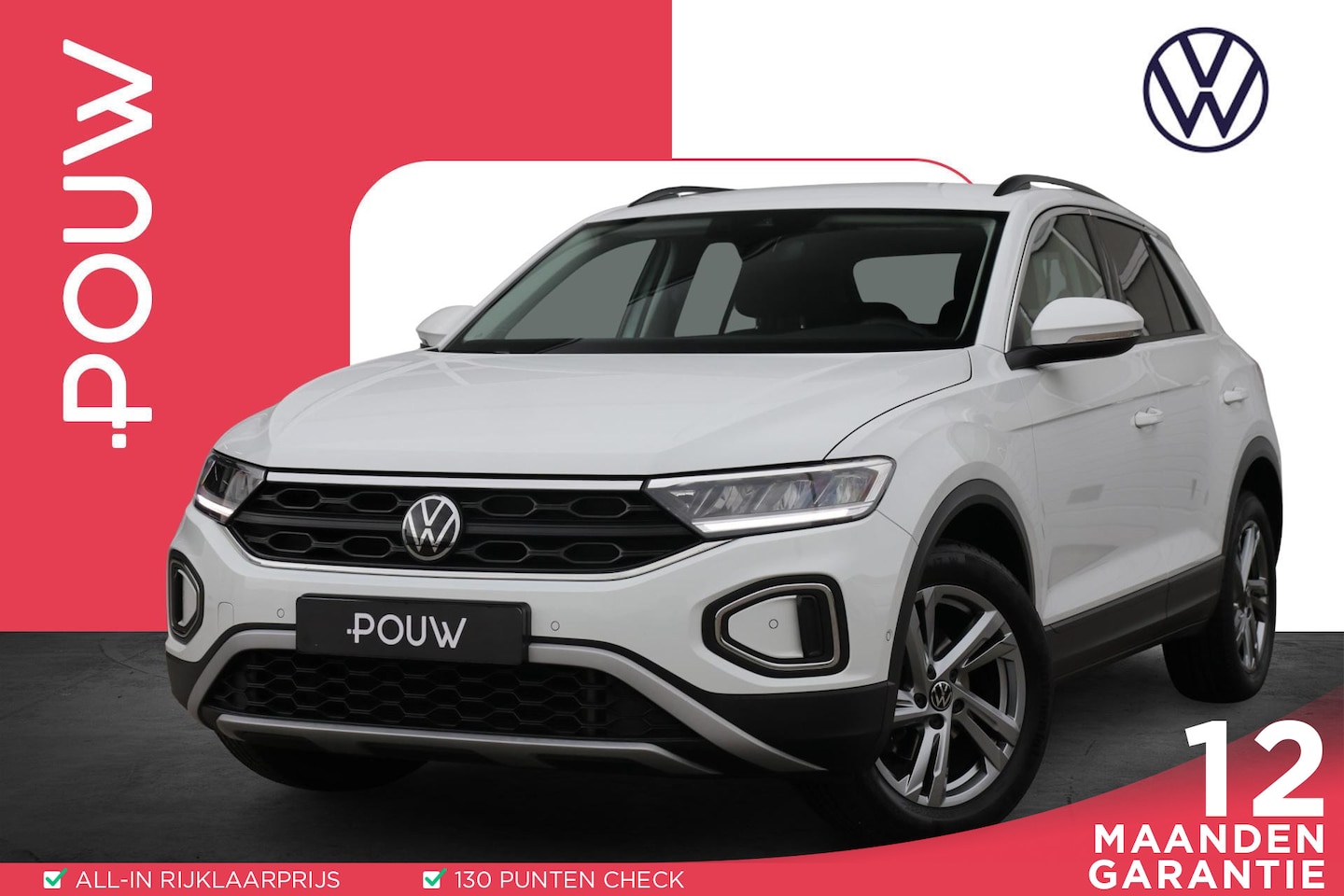 Volkswagen T-Roc - 1.0 TSI 110pk Life | Achteruitrijcamera | Cruise Control adaptief | Navigatie | App Connec - AutoWereld.nl