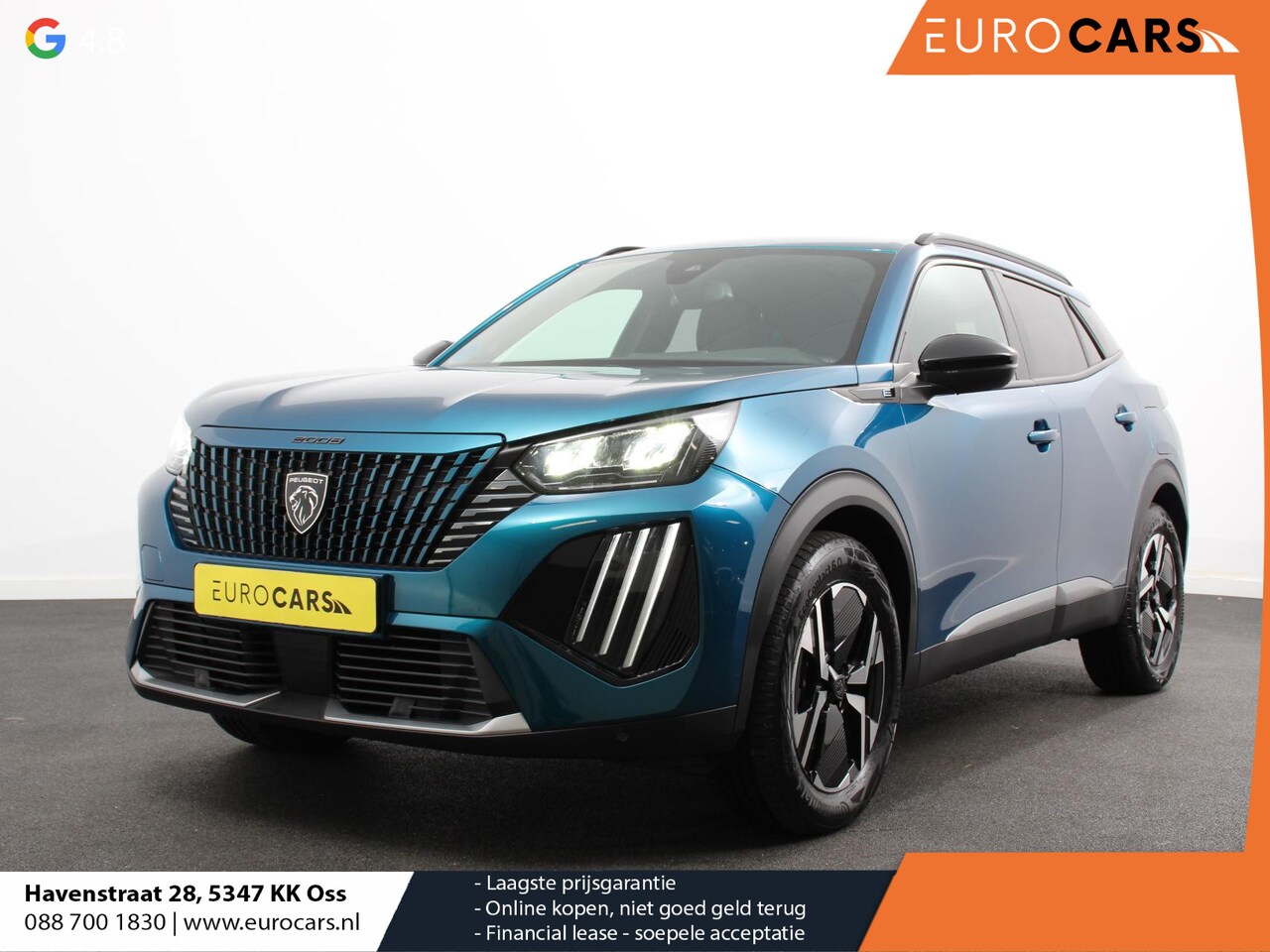 Peugeot e-2008 - EV Allure Pack 54 kWh Navigatie Apple Carplay/Android Auto Climate Control Parkeer sensore - AutoWereld.nl