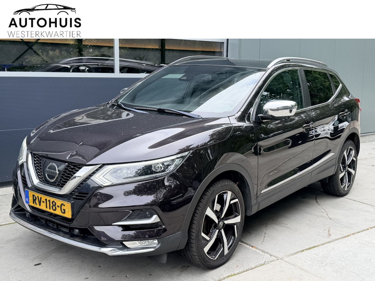 Nissan Qashqai - 1.2 116pk H6 Tekna + LED Leder Stoelverwarming Panoramadak Trekhaak Navigatie Bose - AutoWereld.nl