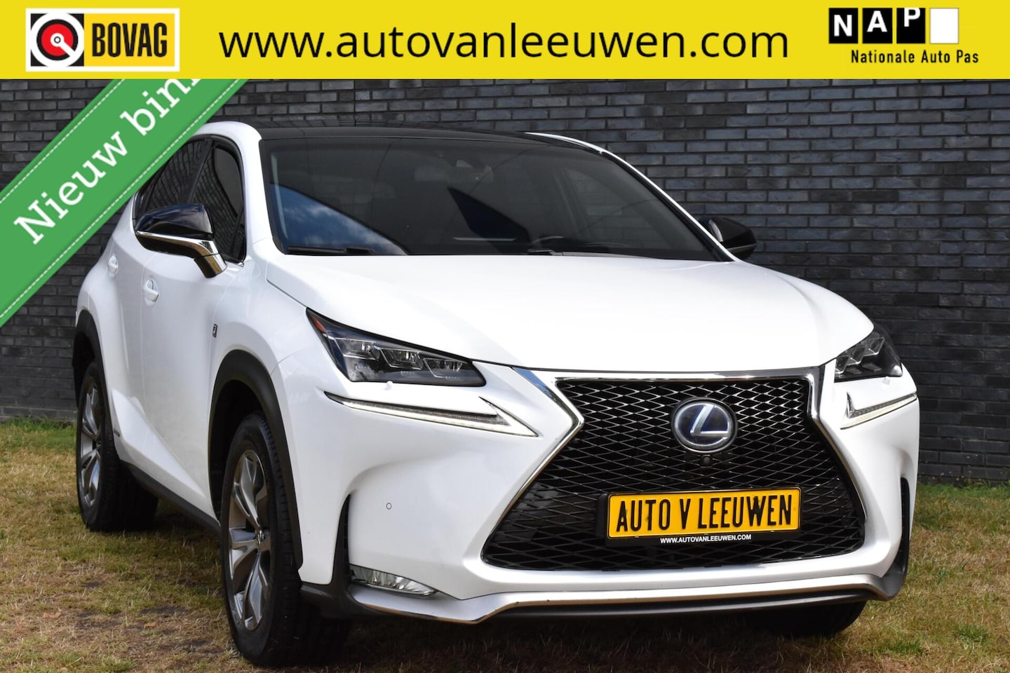 Lexus NX - 300h AWD F F SPORT 360º MARK LEVINSON/PANORAMADAK/LEDER/CAMERA/ETC.! - AutoWereld.nl