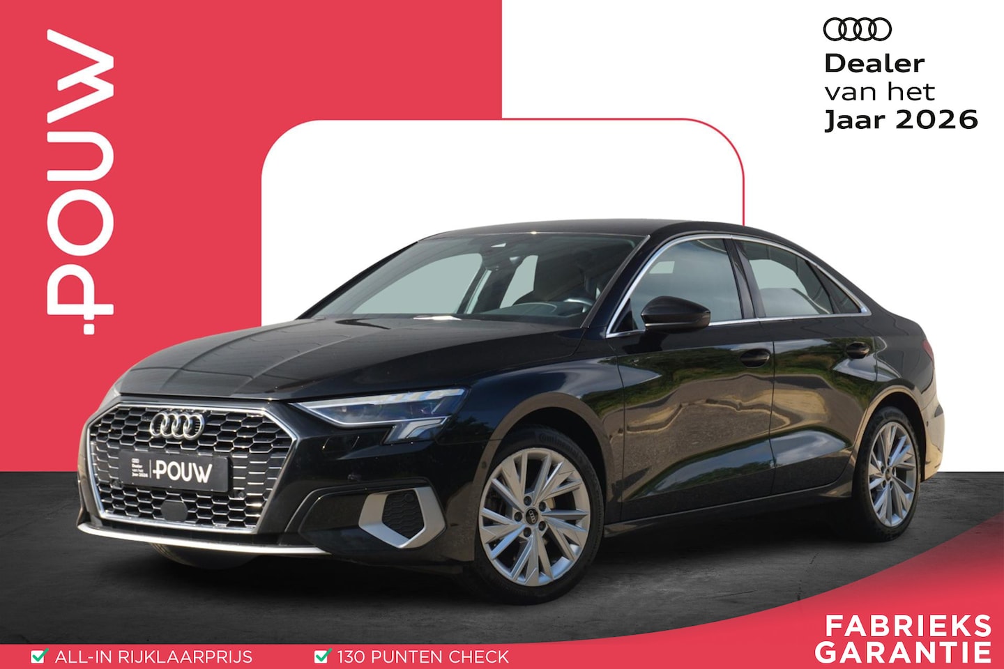 Audi A3 Limousine - 35 TFSI 150pk MHEV Advanced Edition | Lederen Interieur | Stoelverwarming | Parkeersensore - AutoWereld.nl