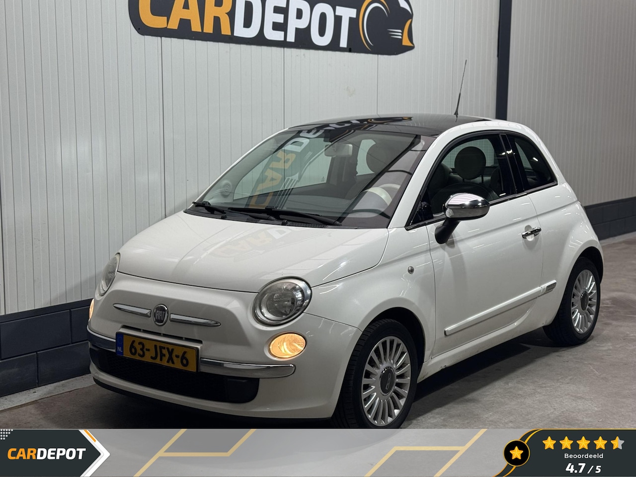 Fiat 500 - 1.2 Lounge Zeer Netjes.Airco Pano - AutoWereld.nl