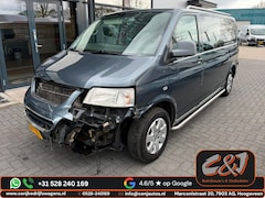 Volkswagen Transporter - 2.5 TDI 340 Trendline DC voorschade, airco, cruise, leder, automaat, MARGE