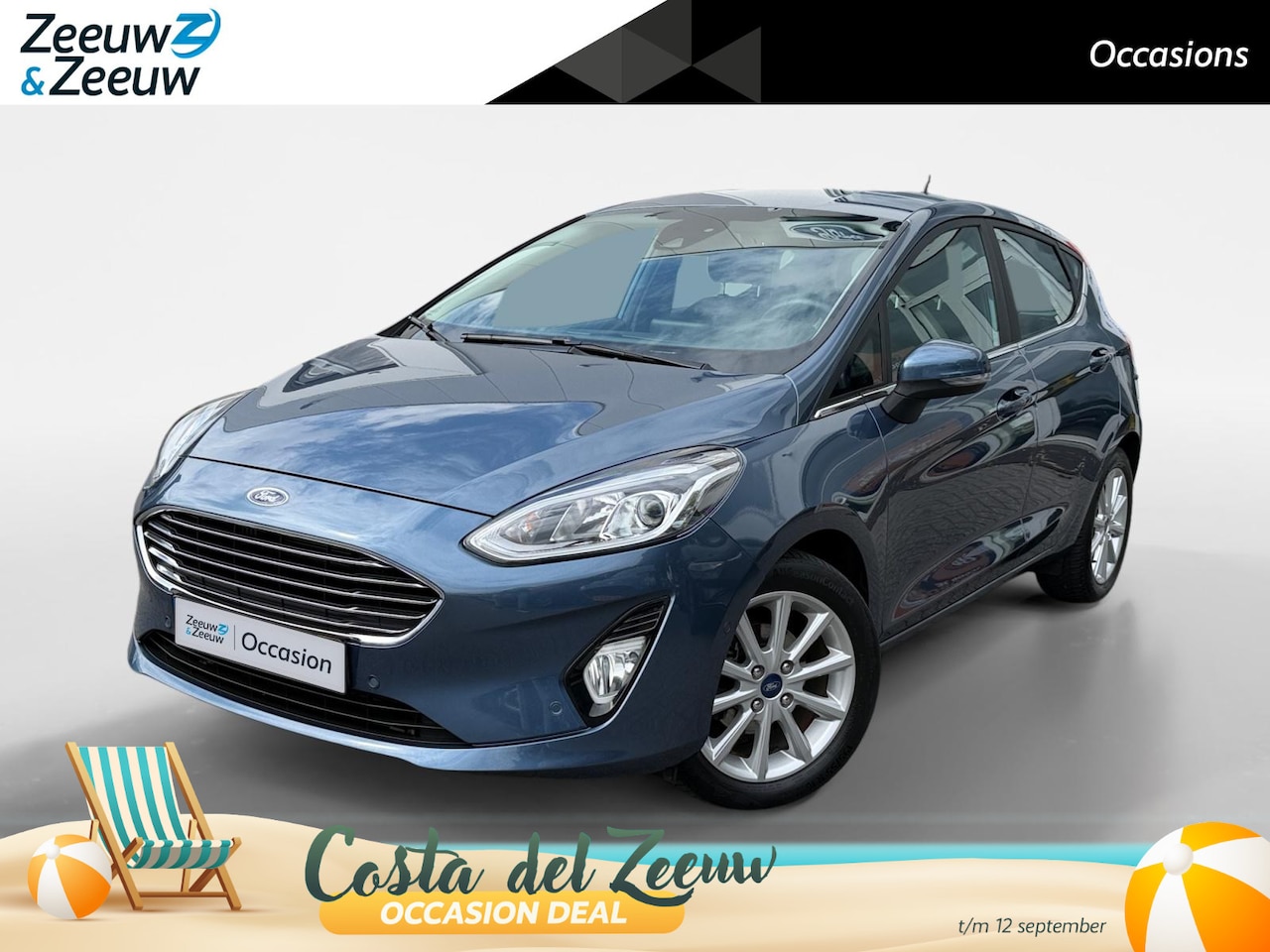 Ford Fiesta - 1.0 EcoBoost Titanium | Stoel/Stuur en voorruit verwarming | Navigatie | Apple Carplay | A - AutoWereld.nl