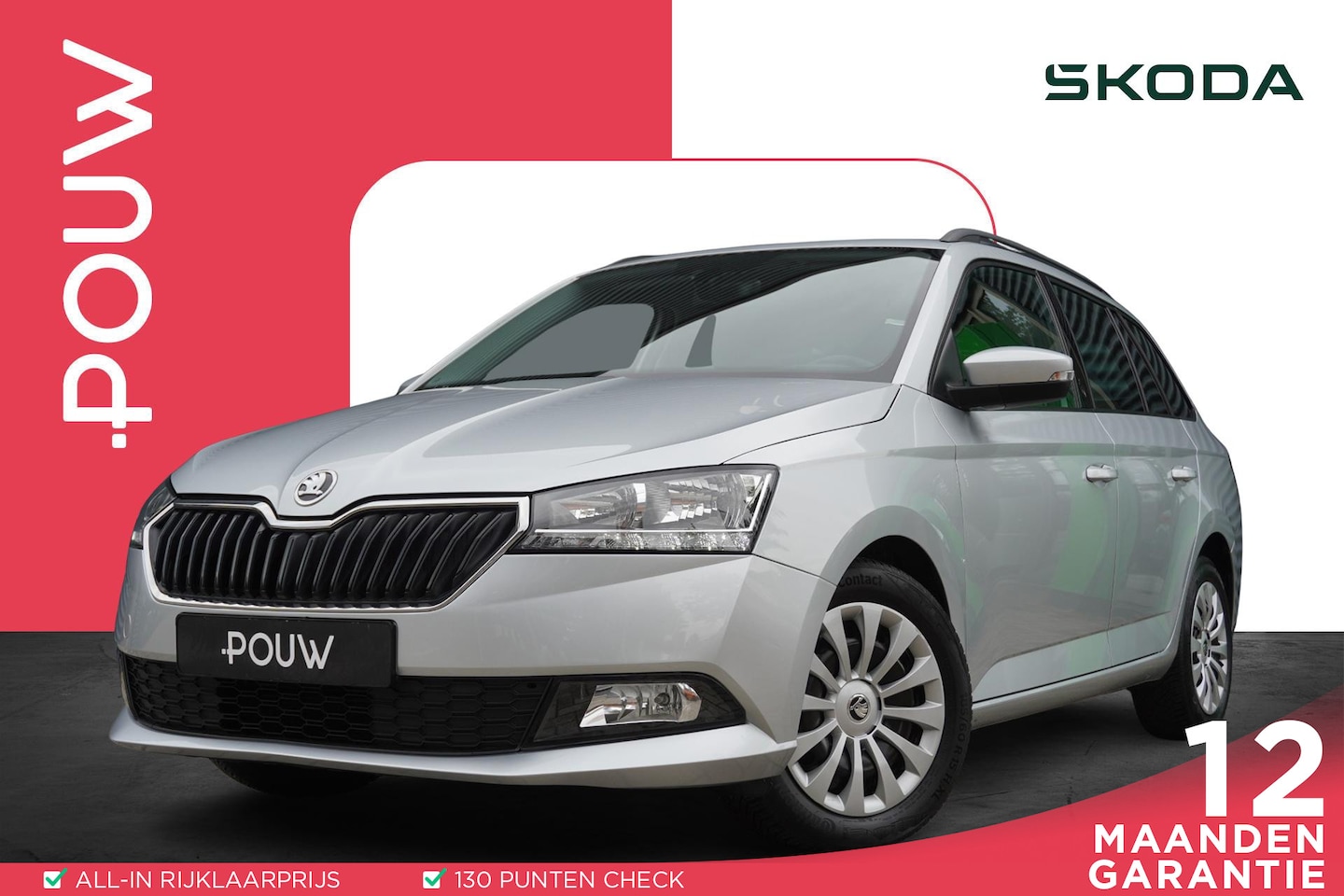 Skoda Fabia Combi - 1.0 TSI Ambition | SmartLink | Airco | Cruise Controle | Armsteun - AutoWereld.nl