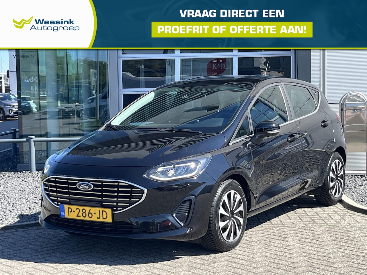 Ford Fiesta - 1.0 EcoBoost Hybrid Titanium | Navigatie | Cruise control - AutoWereld.nl