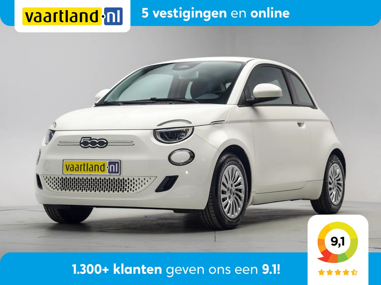 Fiat 500e - Action 24 kWh Aut.[ Airco Apple / Android Lane assist Led Cruise Multimedia ] - AutoWereld.nl