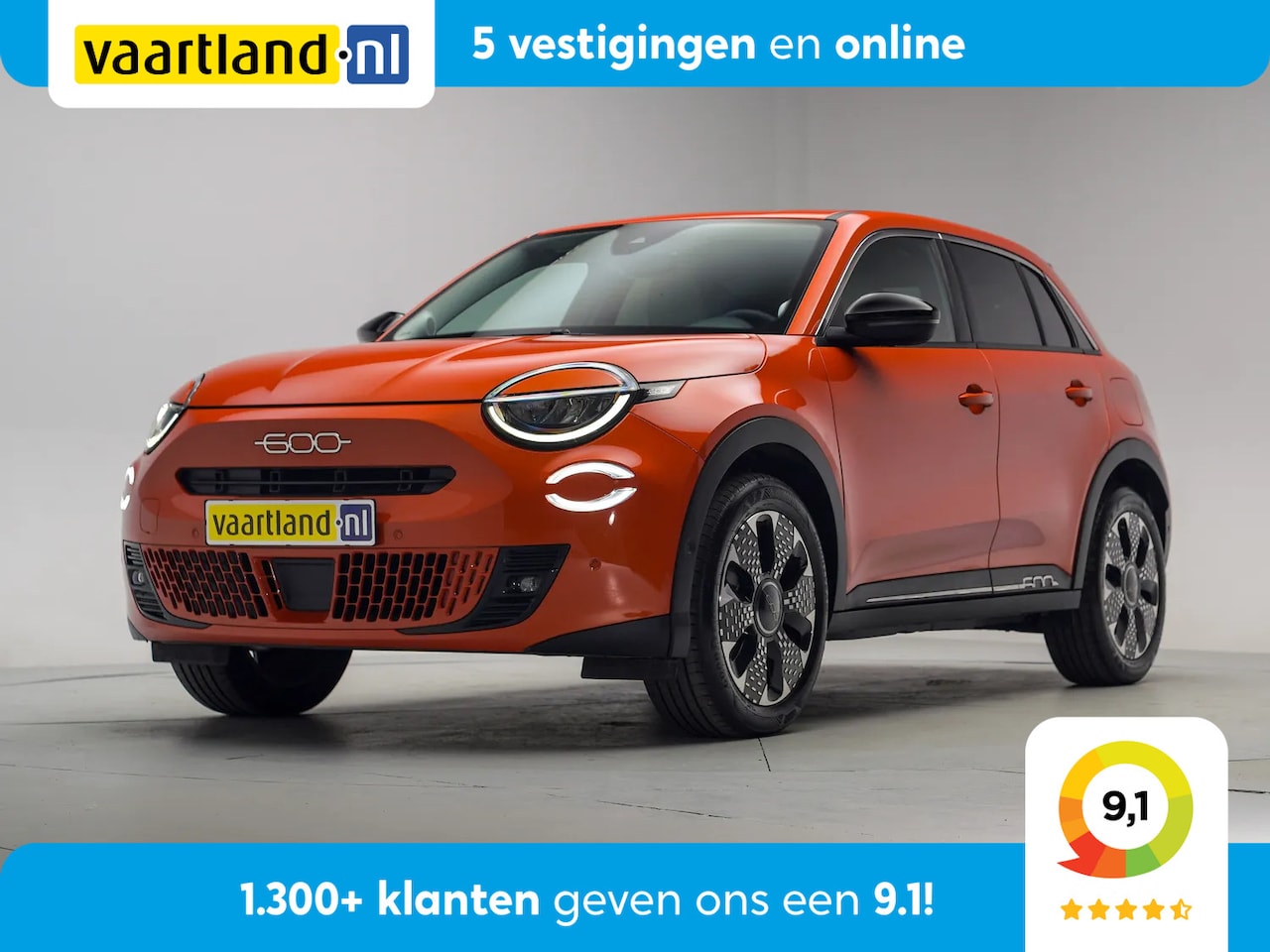 Fiat 600 - 600e La Prima 54 kWh [ Camera Apple Carplay Dodehoekdetectie ] - AutoWereld.nl