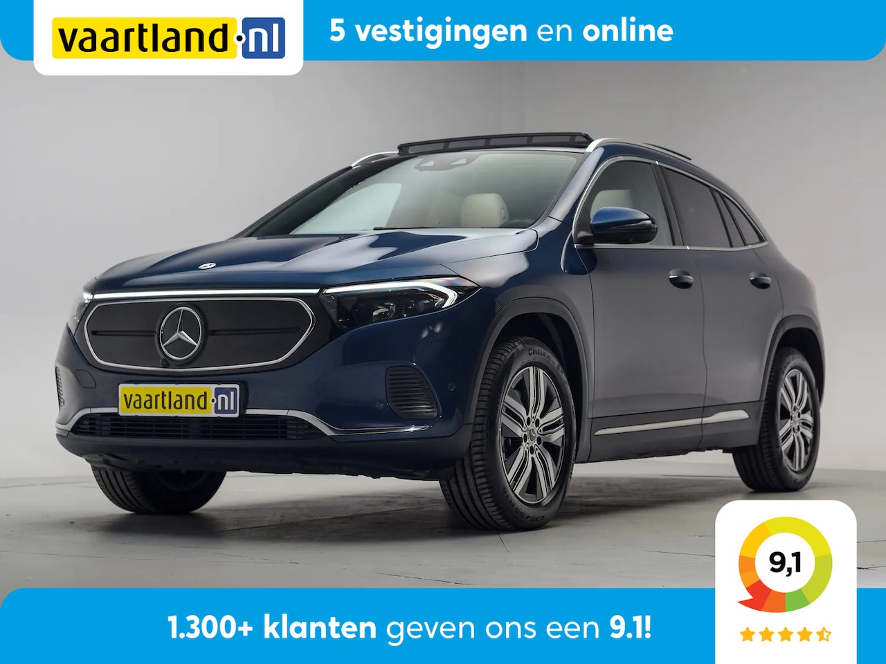 Mercedes-Benz EQA - 250 Luxury Line 3-Fase [ Panoramadak Navi Camera Apple / Android leder Widescreen ] - AutoWereld.nl