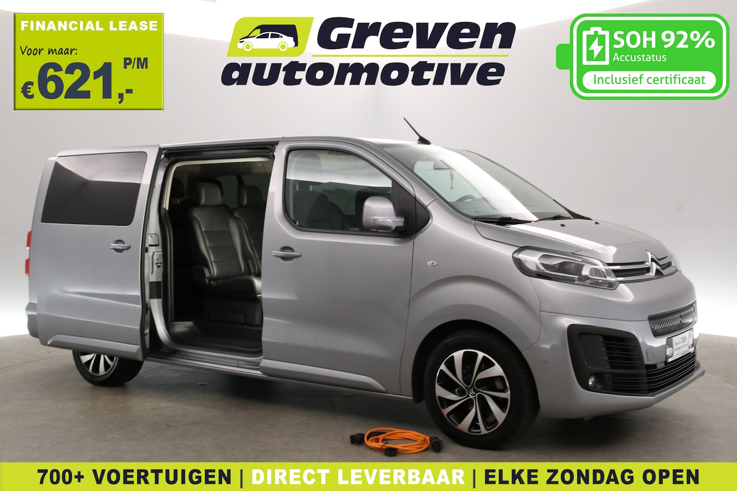 Citroën ë-Jumpy - XL 50 kWh 8p. L3H1 | Snelladen | SOH 92% | Marge | Pano | Clima | Camera | Carplay | Cruis - AutoWereld.nl