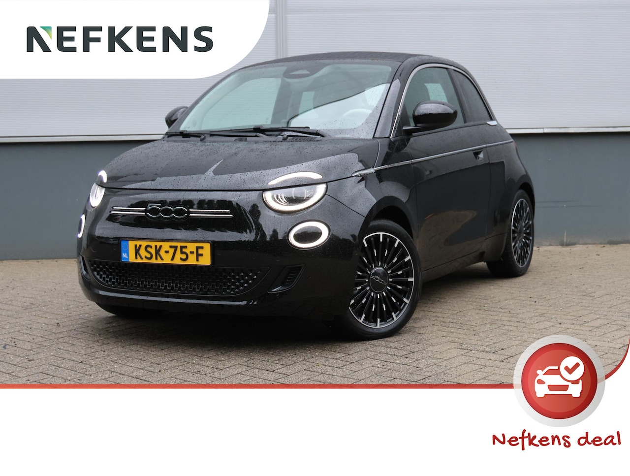 Fiat 500 C - La Prima 42 kWh | Navigatie | Apple Carplay/Android Auto | Camera | Verwarmde voorstoelen - AutoWereld.nl