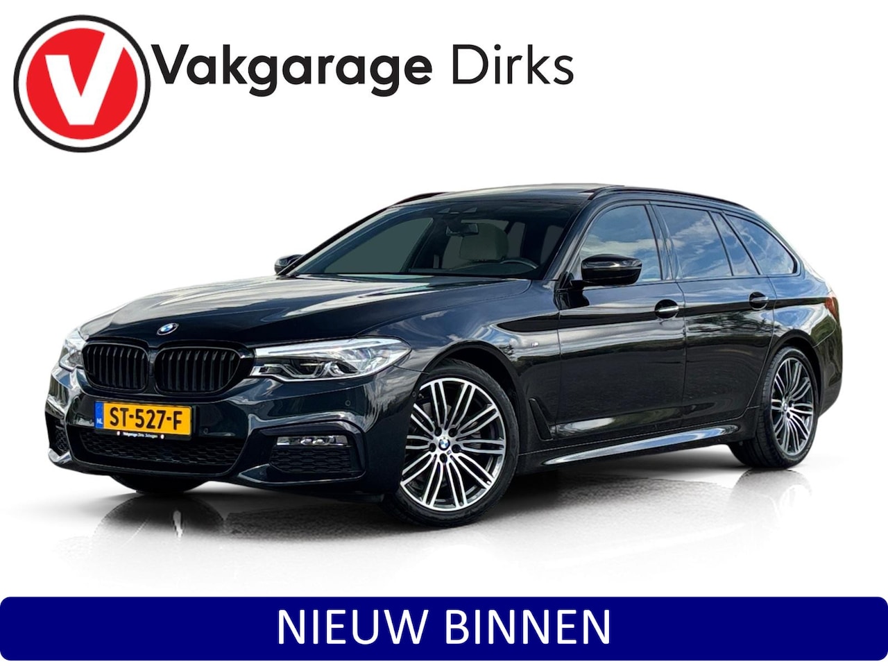 BMW 5-serie Touring - 520i M-Sport ✅ Pano ✅ Trekhaak ✅ Camera - AutoWereld.nl