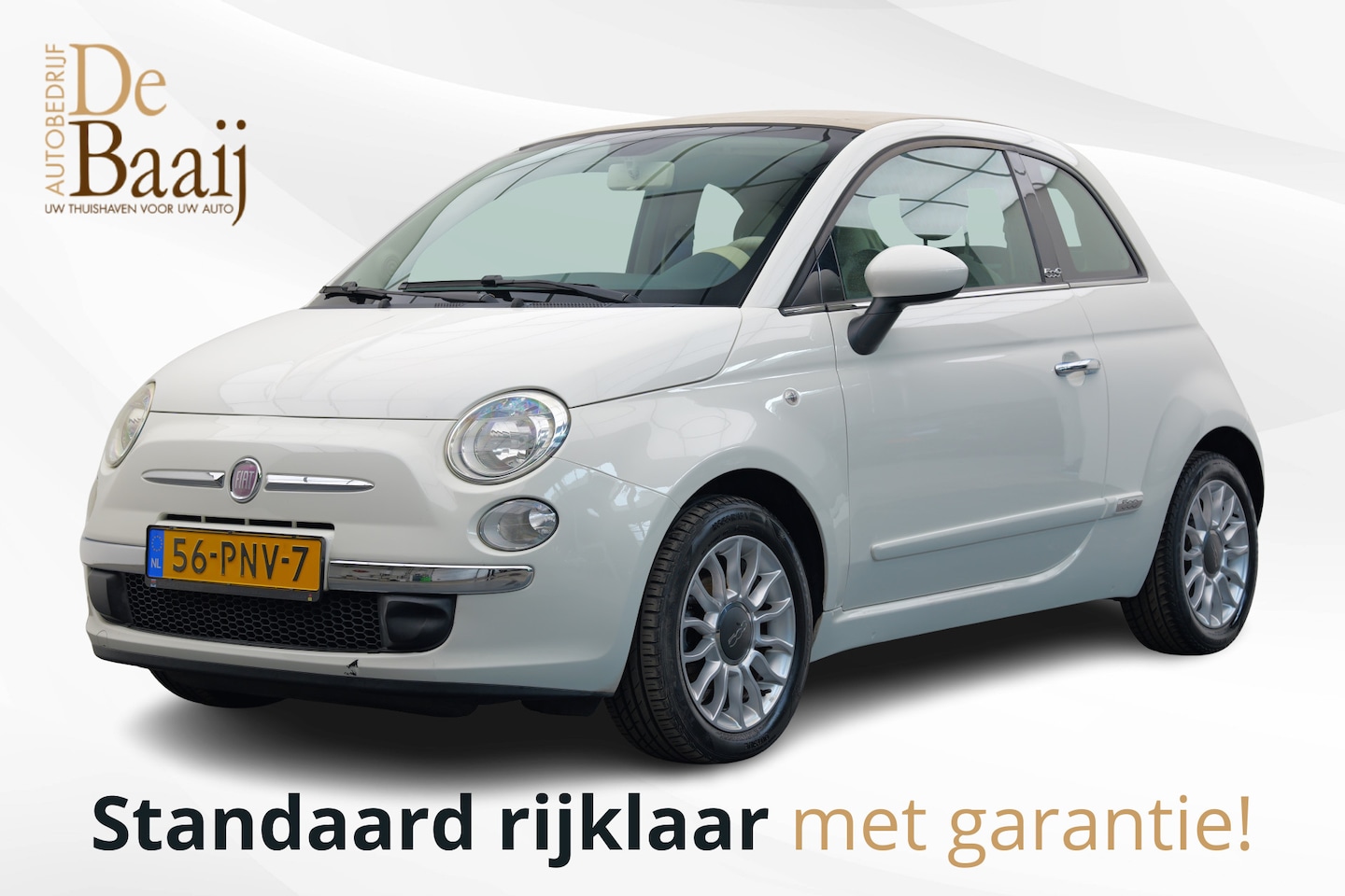 Fiat 500 - 1.2 Lounge | Airco | Cabrio | 15'' licht metaal - AutoWereld.nl