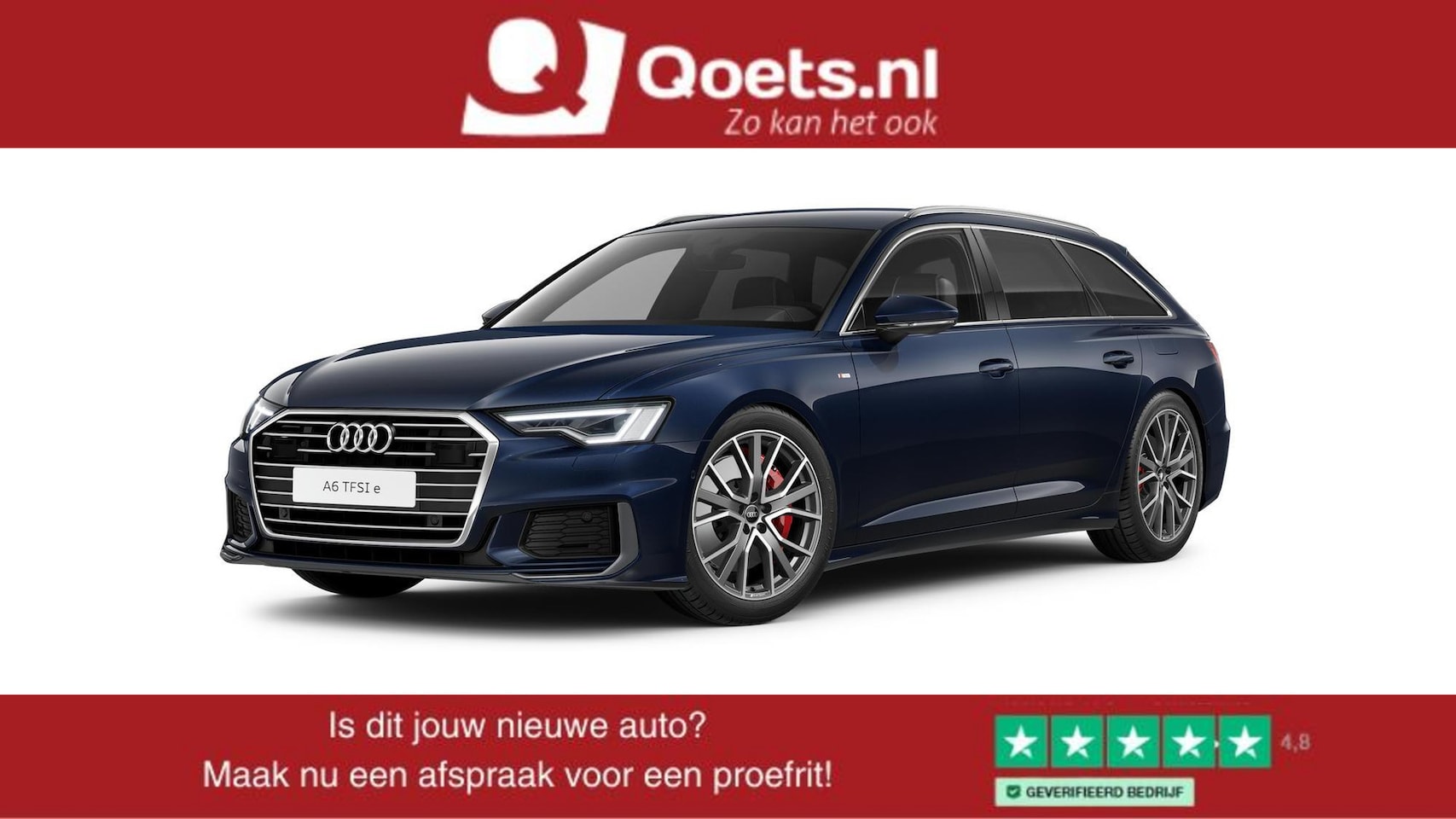 Audi A6 Avant - 55 TFSI e quattro Pro Line S Competition Trekhaak - Adaptieve Cruise Control - B&O - Elekt - AutoWereld.nl