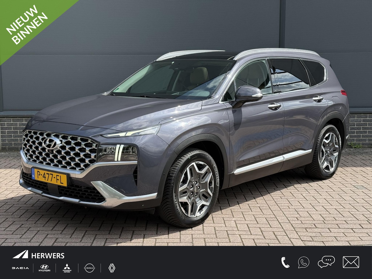 Hyundai Santa Fe - 1.6 T-GDI PHEV Premium Sky 7p. / Dealer Onderhouden / Trekhaak / 1350KG Trekgewicht / Ele - AutoWereld.nl