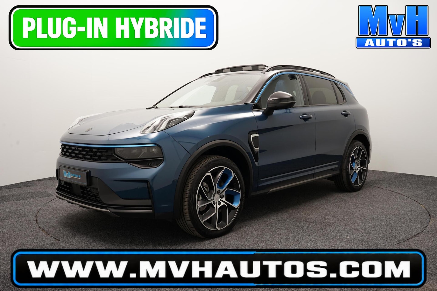 Lynk & Co 01 - 1.5 PHEV|ZWARTE.HEMEL|360ºCAM|PANO|262PK|SOH98% - AutoWereld.nl