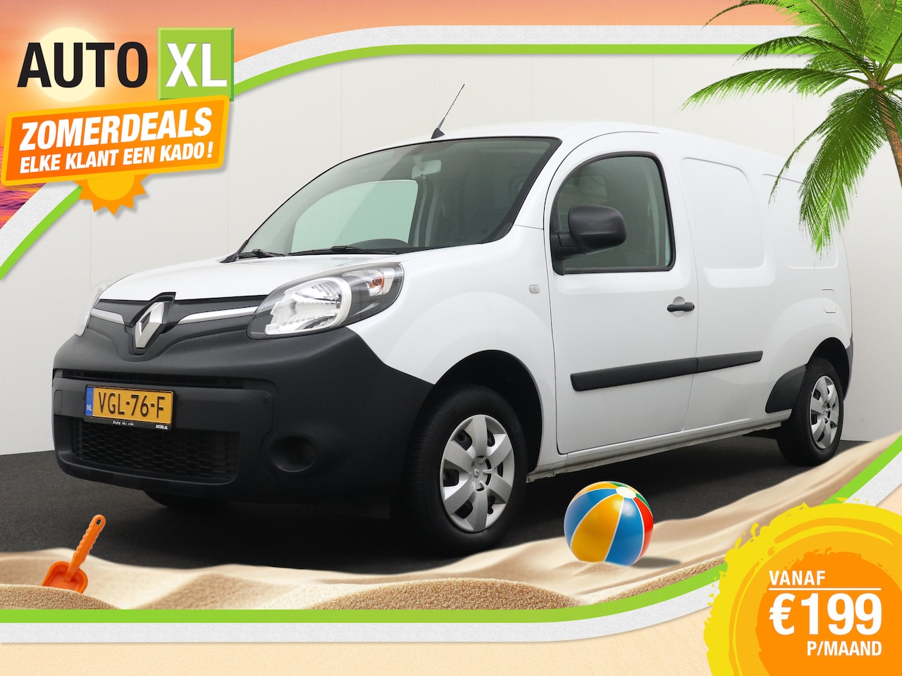 Renault Kangoo - Z.E. Maxi XL Koopaccu Cruise Control Bluetooth Standkachel - AutoWereld.nl