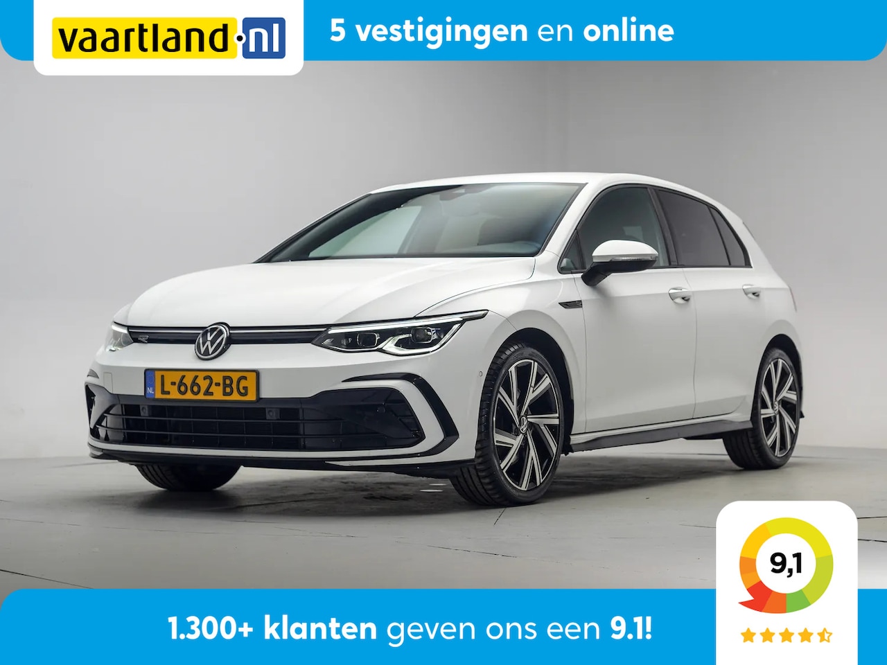 Volkswagen Golf - GOLF 1.5 TSI R-Line [ Virtual LED Carplay PDC] - AutoWereld.nl