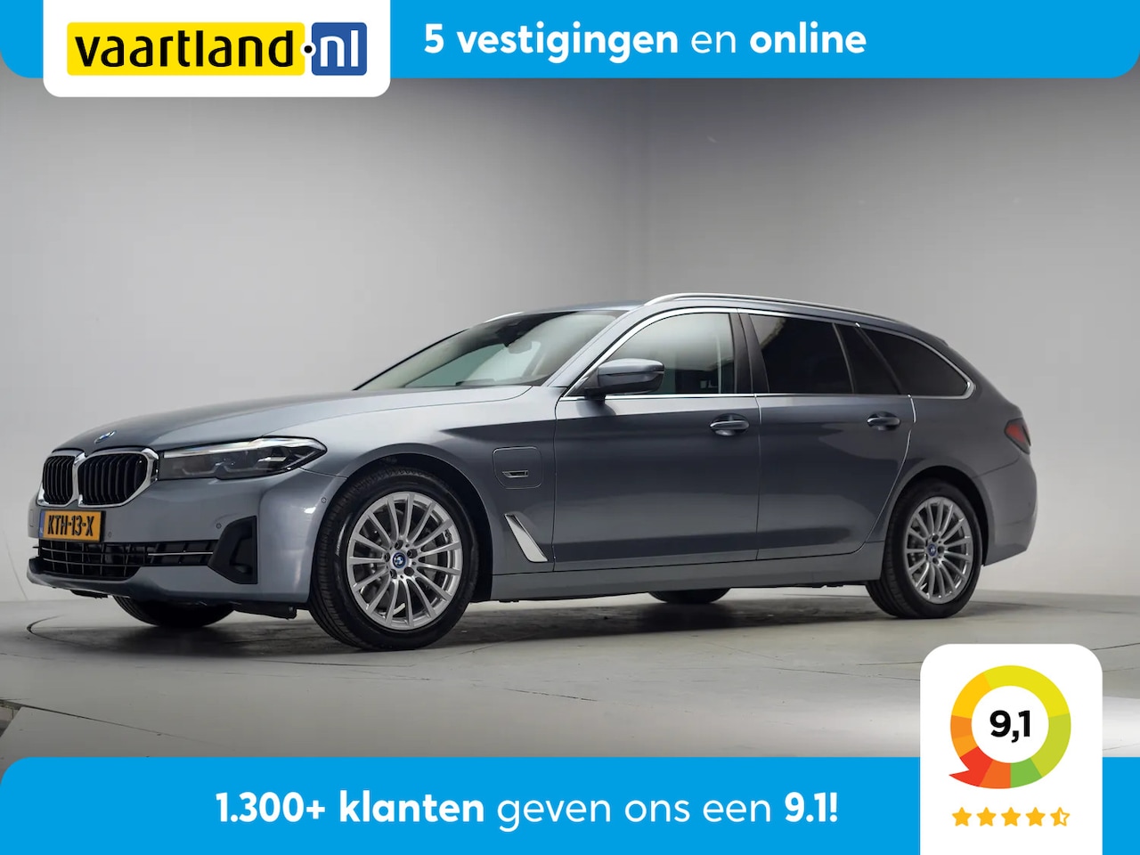 BMW 5-serie Touring - 520e Business Aut. [ Navi Leder Camera Stoelverwarming ] - AutoWereld.nl