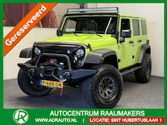 Jeep Wrangler Unlimited - 3.6 SAHARA AUTOMAAT LEDER STOELVERWARMING TARGA DAK CRUISE CONTROL CLIMATE CONTROL MEDIA V