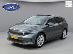 Skoda Enyaq iV - 80, panoramadak, electr bedienbare trekhaak, 1/2 lederen sportinterieur, achteruitrijcamer