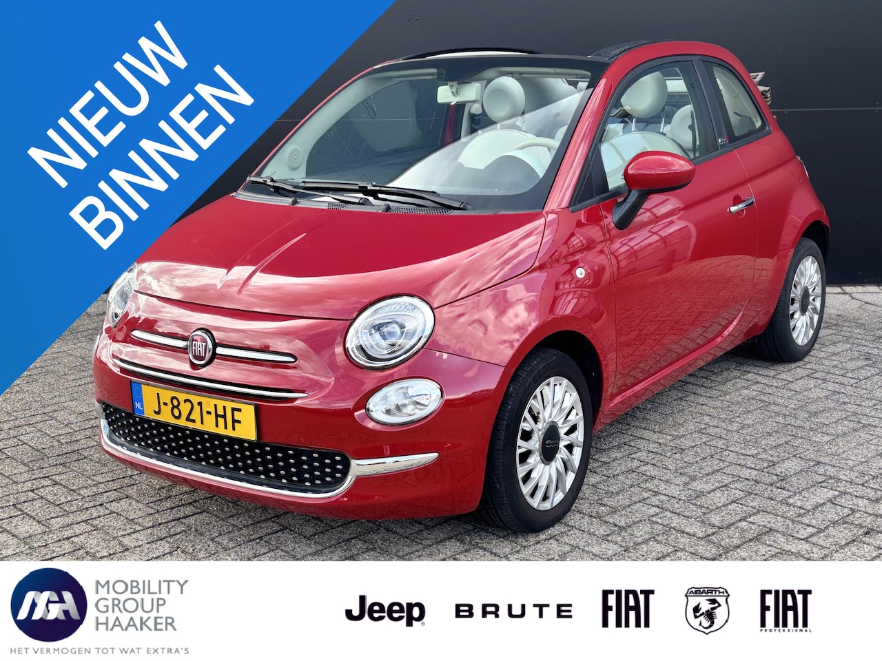 Fiat 500 C - 1.0 Hybrid Lounge | Dealeronderhouden | Apple/Android | Cruise Control - AutoWereld.nl