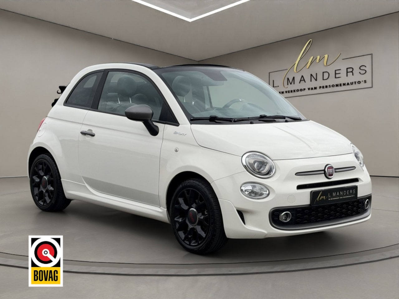 Fiat 500 C - 1.0 Hybrid Sport 2021 WIT | Cabriolet | Apple CarPlay - AutoWereld.nl