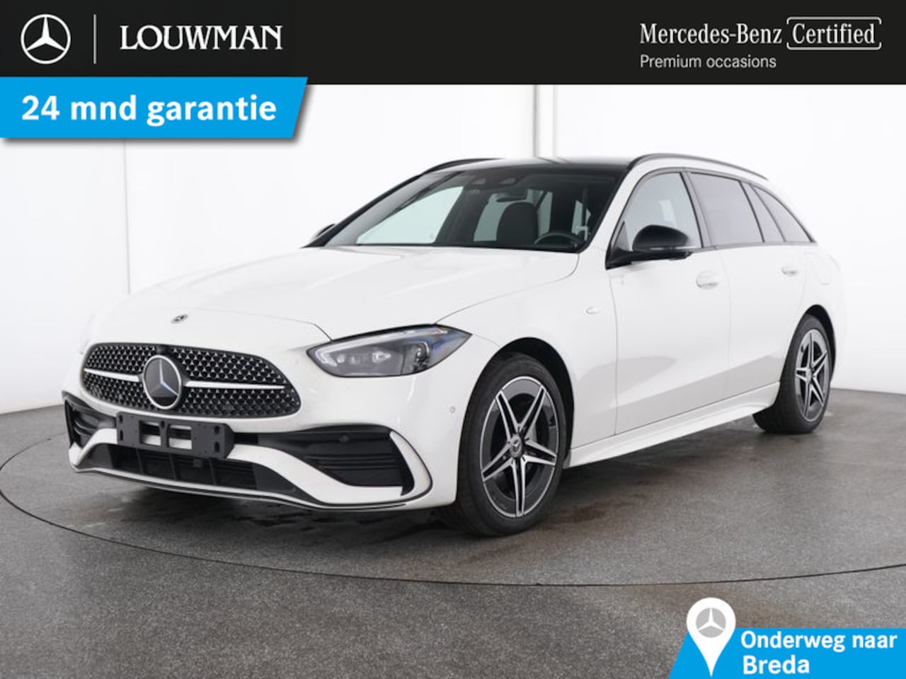 Mercedes-Benz C-klasse Estate - 300 e AMG Plug-In Hybride AMG Line | Night Pakket | Panorama Schuif-Kanteldak | Trekhaak D - AutoWereld.nl