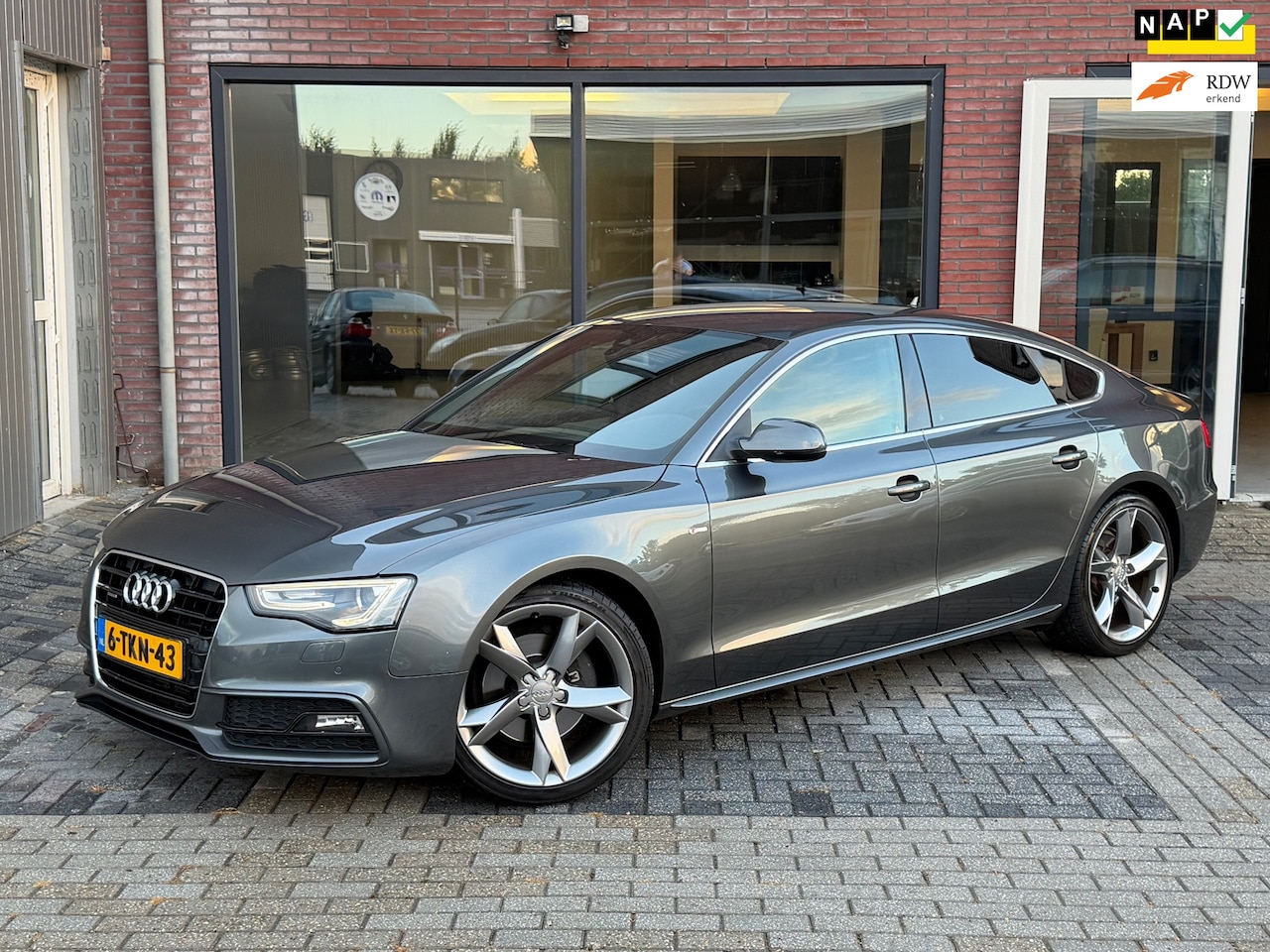 Audi A5 Sportback - 2.0 TFSI quattro S-Line | Autm | Leer | Cam | Cruise | clima | Navi | PDC | - AutoWereld.nl