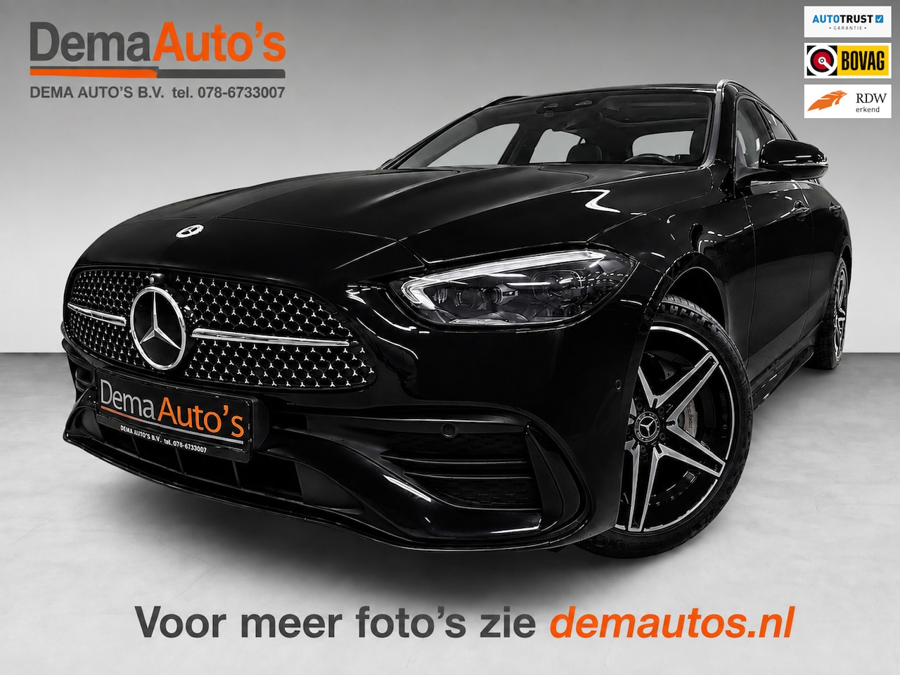 Mercedes-Benz C-klasse Estate - 300 e AMG Line PANO/BURMESTER/H-UP/DAB/360CAM/STOEL-M+KOELING/SFEERVERL/V-COCKPIT/// - AutoWereld.nl
