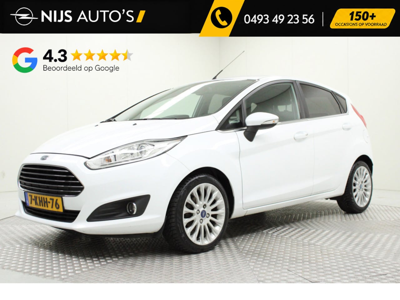 Ford Fiesta - 1.6 TDCi Lease Titanium | euro 5 | climate | pdc achter | navi | cruise | bluetooth | elek - AutoWereld.nl