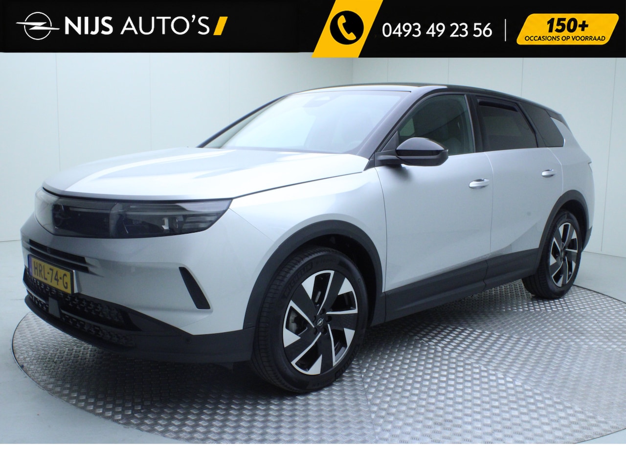 Opel Grandland - 1.2 Turbo Hybrid GS | automaat | climate | navi | cruise adaptief | dode hoek | head up | - AutoWereld.nl