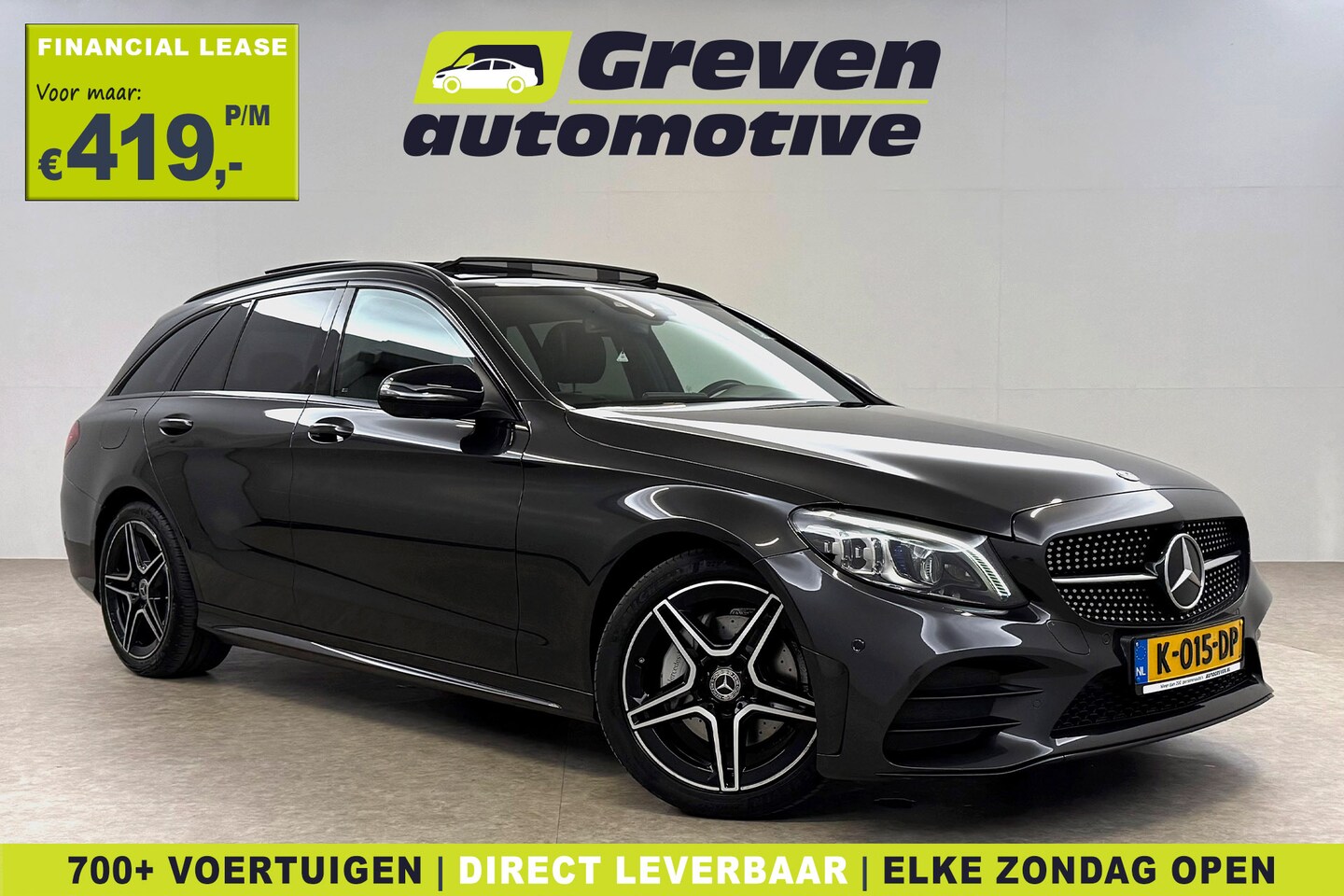 Mercedes-Benz C-klasse - 200 Business Solution AMG 184PK | Pano | 360° | Virtual | Sfeer | Carplay | Leder - AutoWereld.nl