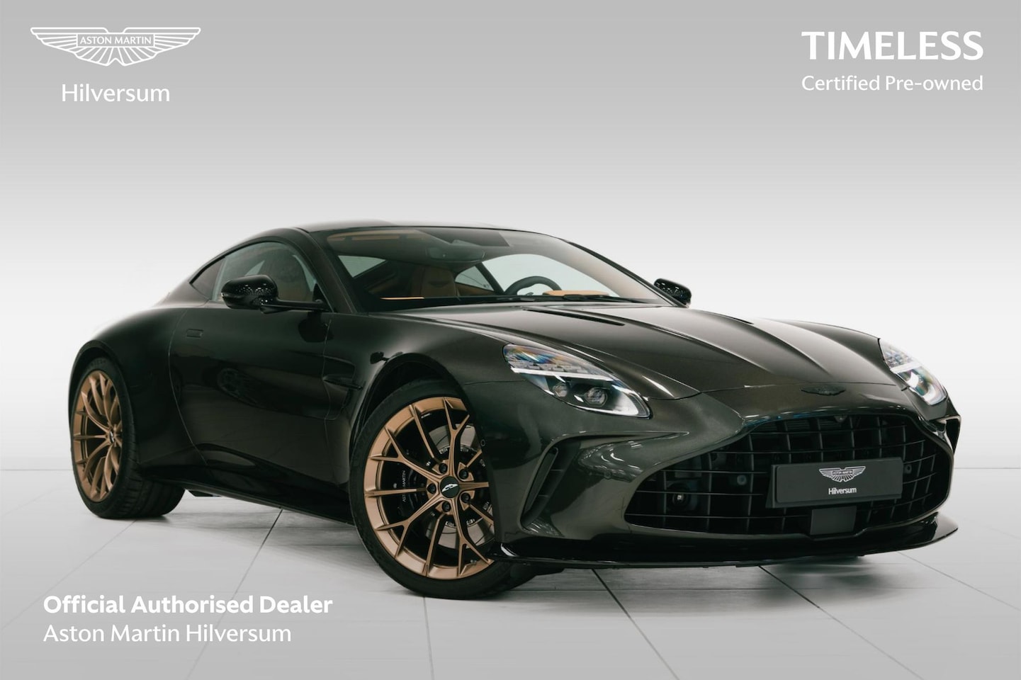 Aston Martin Vantage - Coupe | Minotaur Green / Oxford Tan | Incl. BPM | - AutoWereld.nl