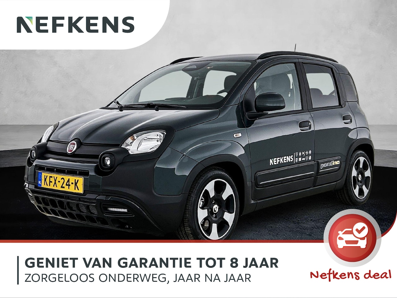 Fiat Panda - 1.0 Hybrid Pandina | DAB Radio | Bluetooth | Airco | Cruise Control | Elektrische ramen vo - AutoWereld.nl