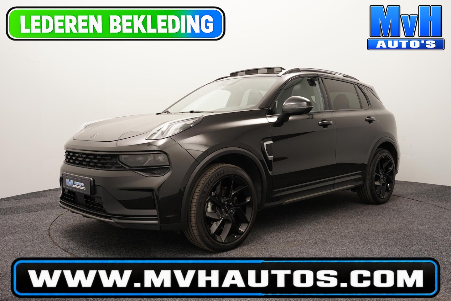 Lynk & Co 01 - 1.5 PHEV|FULL BLACK XL|ZWARTE.HEMEL|LEER|PANO - AutoWereld.nl