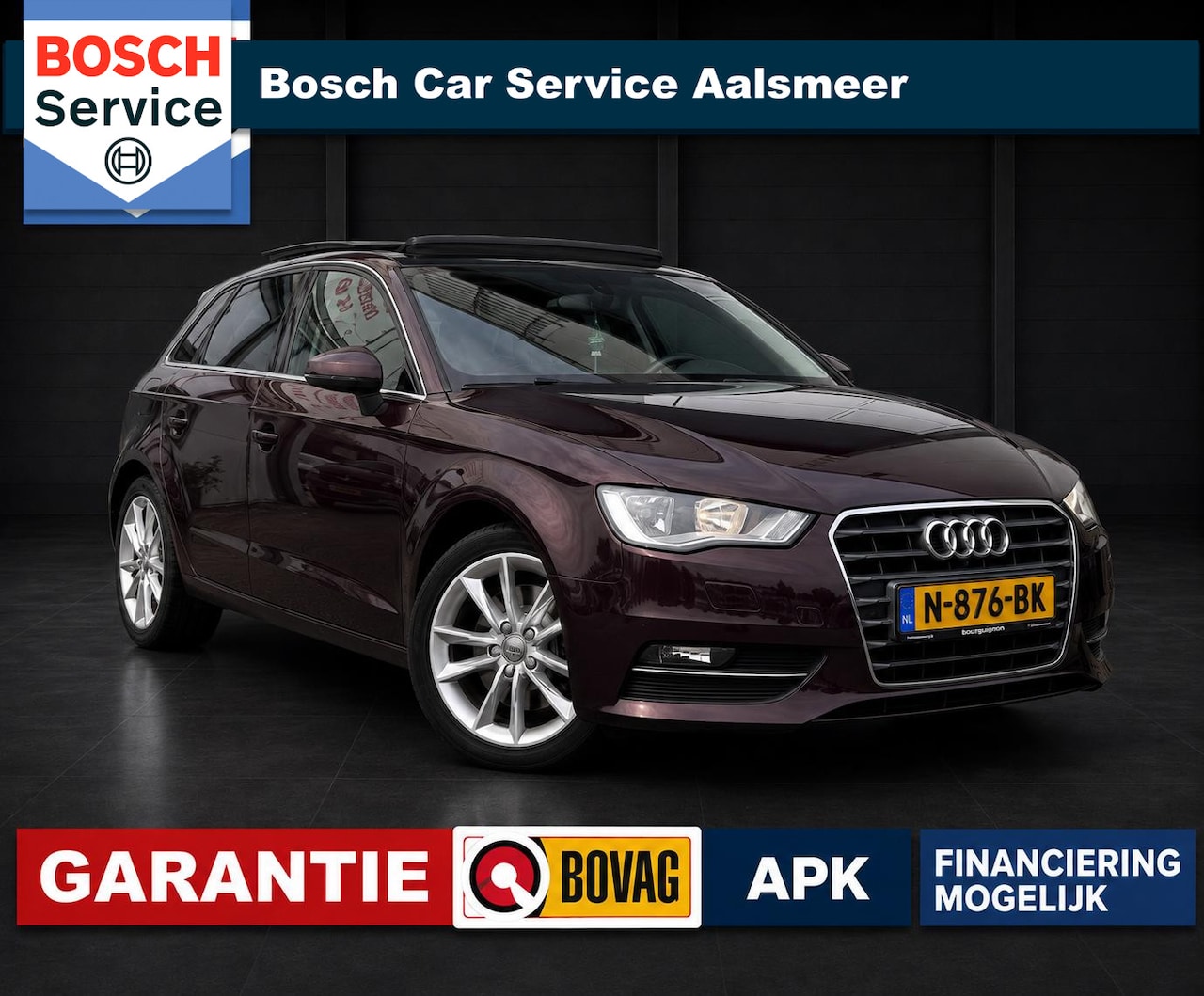 Audi A3 Sportback - 1.8 TFSI Ambition Pro Line S / Pano / Stoelverw. / Airco / Garantie / - AutoWereld.nl