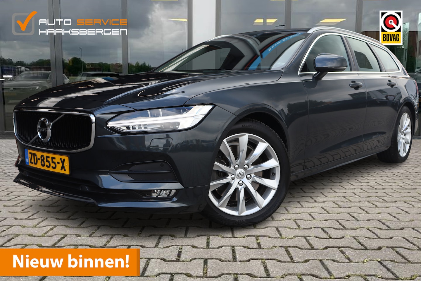 Volvo V90 - 2.0 T4 Momentum | Trekhaak | Camera | Leder | - AutoWereld.nl