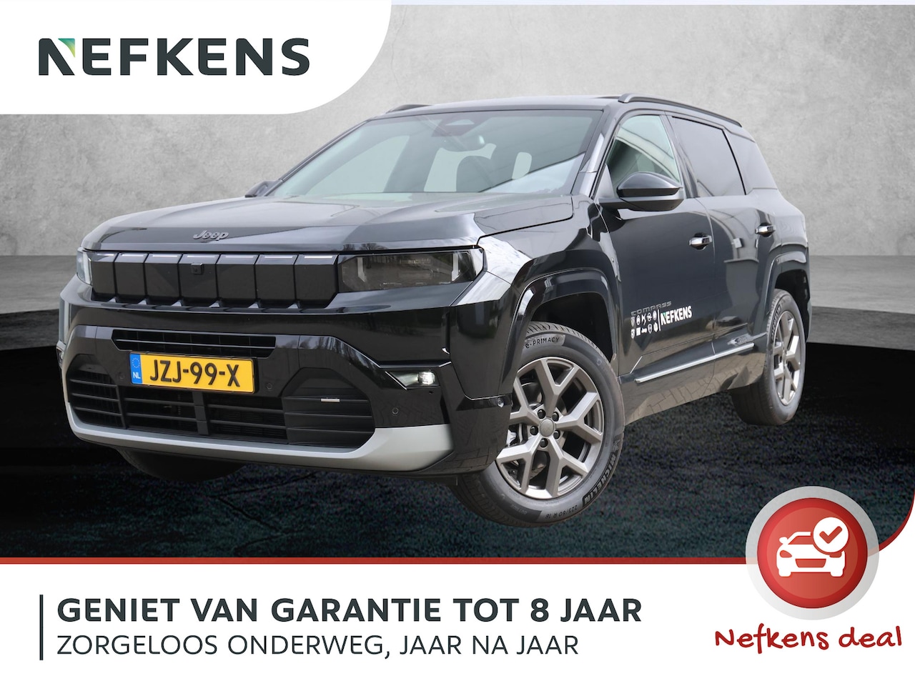 Jeep Compass - 1.2 e-Hybrid First Edition | Panoramadak | LM Velgen | PDC V-A | Donker getint glas | Clim - AutoWereld.nl