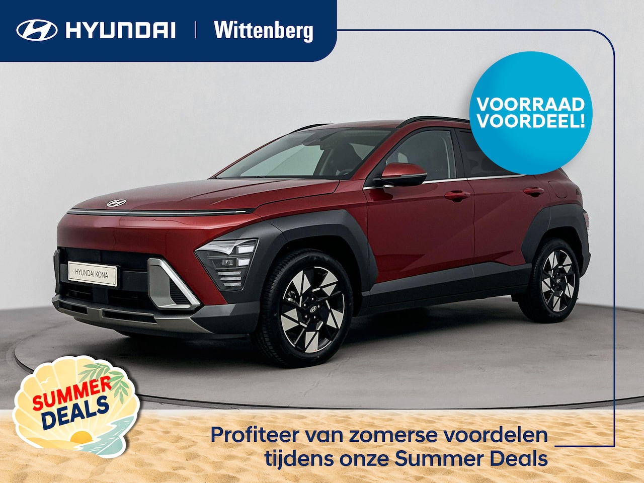 Hyundai Kona - 1.6 GDI HEV Premium | LEDEREN STOELEN | STOEL VERWARMING EN KOELING | SNEL LEVERBAAR - AutoWereld.nl