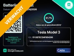 Tesla Model 3 - Performance AWD 486pk 75 kWh 87.7% SoH FACELIFT [ AUTOPILOT+567KM WLTP+PREMIUM AUDIO ]